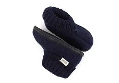 Huttelihut dark navy hjemmesko uldfilt